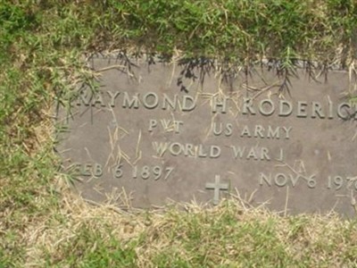 Raymond H Roderick on Sysoon