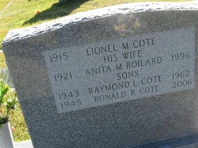 Raymond L. Cote on Sysoon