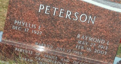 Raymond L Peterson on Sysoon