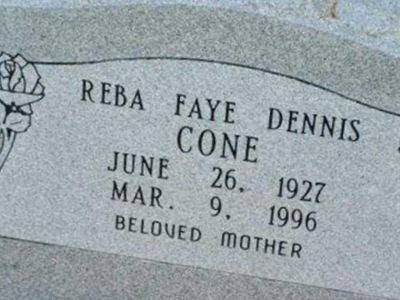 Reba Faye Dennis Cone on Sysoon