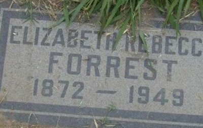 Rebecca Elizabeth Wixom Forrest on Sysoon