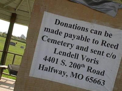 Reed Cemetery on Sysoon