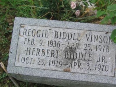 Reggie Biddle Vinson on Sysoon