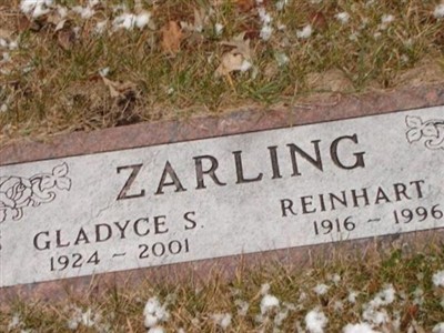 Reinhart August Zarling on Sysoon