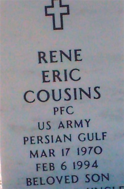 Rene Eric Cousins on Sysoon