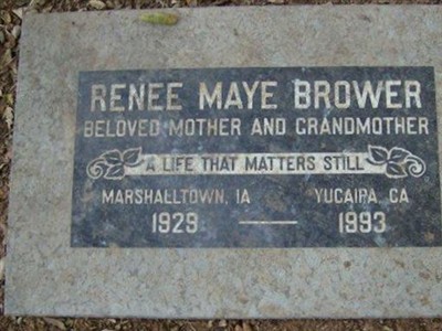 Renee Maye Brody Brower on Sysoon