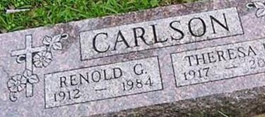 Renold G Carlson on Sysoon