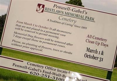 Restlawn Memorial Park Cemetery on Sysoon