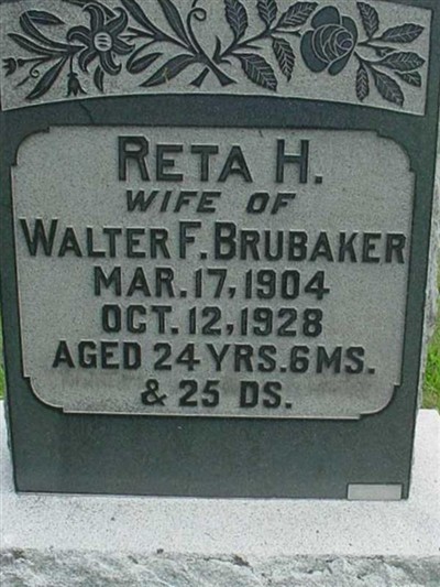 Reta H Brubaker on Sysoon