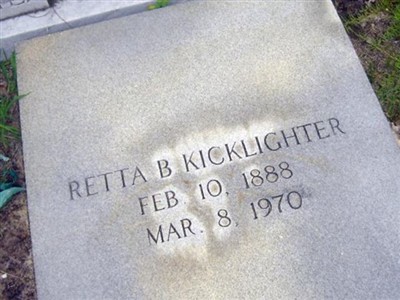 Retta B. (?) Kicklighter on Sysoon