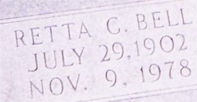 Retta C. Stubblefield Bell on Sysoon