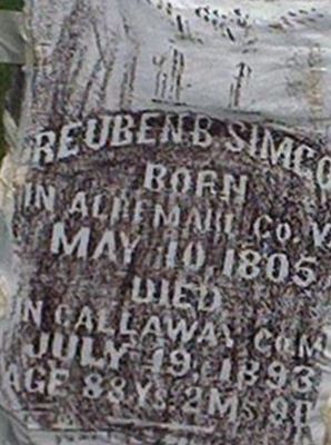 Reuben B Simcoe on Sysoon
