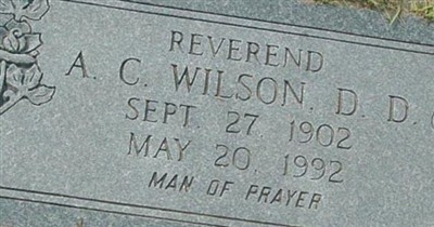 Rev Albert Charles Wilson D.D. on Sysoon