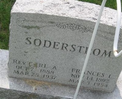 Rev Carl A. Soderstrom on Sysoon