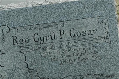 Rev Cyril P Gosar on Sysoon