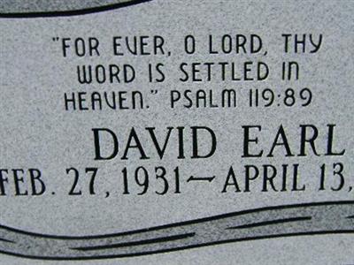 Rev David Earl Hahn on Sysoon
