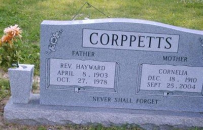 Rev Hayward Corppetts on Sysoon