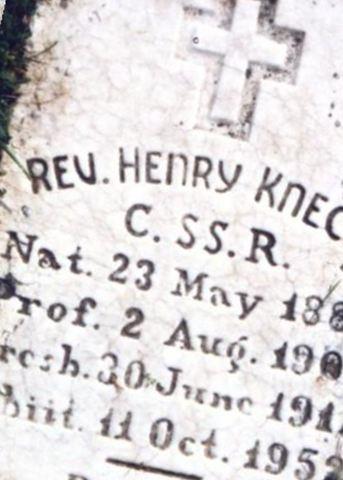 Rev Henry Joseph Knecht C.SS.R. on Sysoon