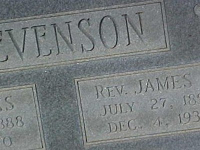 Rev James L Stevenson on Sysoon