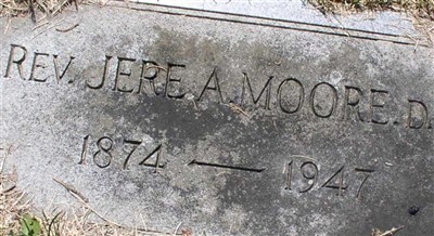 Rev Jeremiah A. "Jere" Moore on Sysoon
