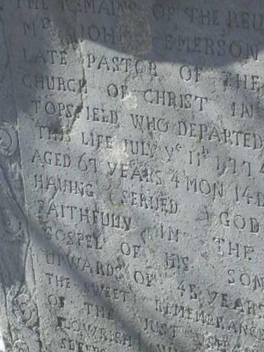 Rev John Emerson on Sysoon
