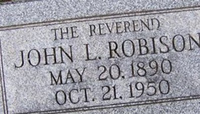 Rev John L. Robison on Sysoon