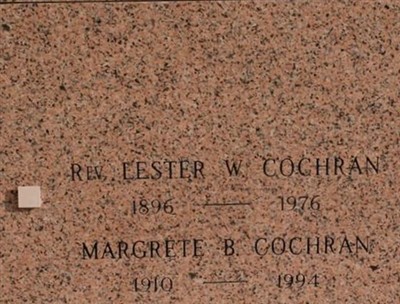 Rev Lester W. Cochran on Sysoon
