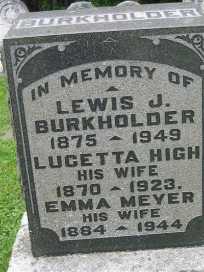 Rev Lewis Josephus "L.J." Burkholder on Sysoon