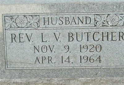 Rev L. V. Butcher on Sysoon