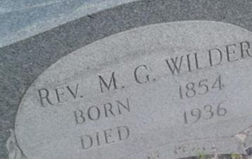 Rev M G Wilder on Sysoon