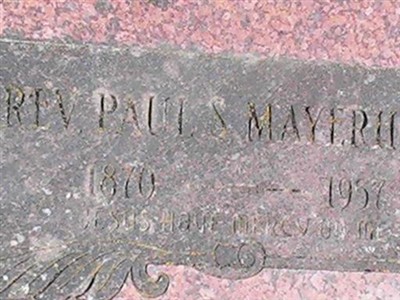 Rev Paul S Mayerhoff on Sysoon
