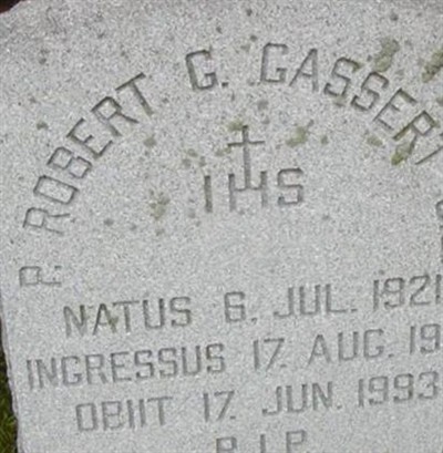 Rev Robert G Gassert on Sysoon