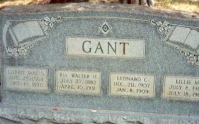 Rev Walter H. Gant on Sysoon