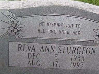 Reva Ann Sturgeon on Sysoon