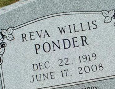 Reva Willis Ponder on Sysoon
