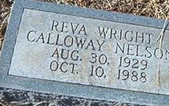 Reva Wright Calloway Nelson on Sysoon