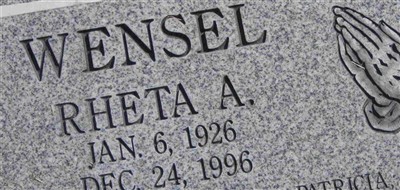 Rheta C Wensel on Sysoon