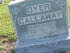 Rhoda Agnes Dyer Callaway on Sysoon