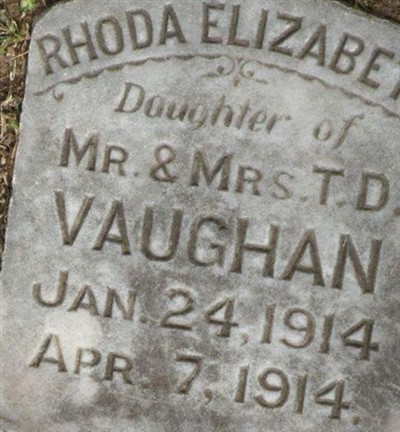 Rhoda Elizabeth Vaughan on Sysoon