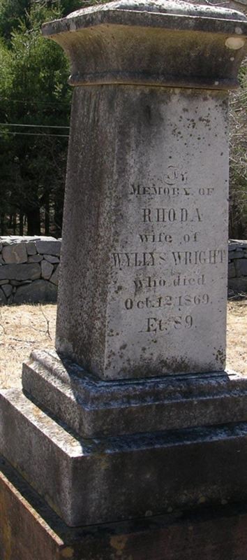 Rhoda Wright on Sysoon