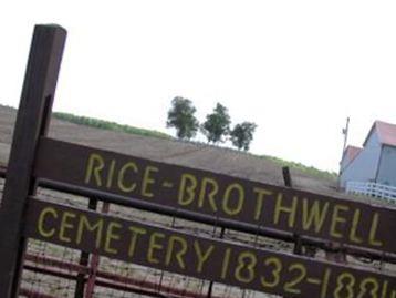 Rice Brothwell Cemetery on Sysoon