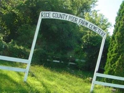 Rice County Poor Farm Cemetery on Sysoon