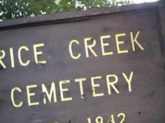 Rice Creek Cemetery on Sysoon