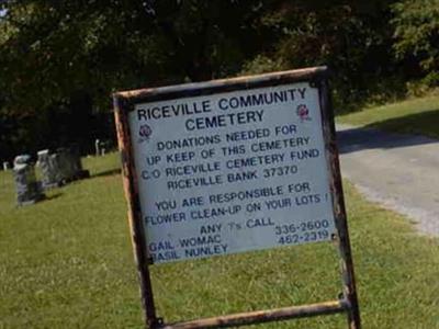 Riceville cemetery on Sysoon