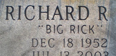Richard R "Big Rick" Gulman, III on Sysoon