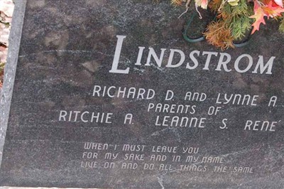 Richard D Lindstrom on Sysoon