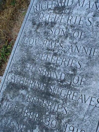 Richard Manning Jefferies, Jr on Sysoon