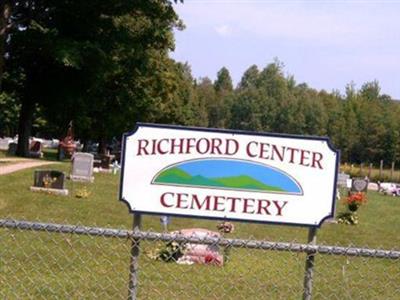 Richford Center Cemetery on Sysoon