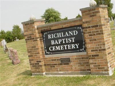 Richland Baptist Cemetery on Sysoon