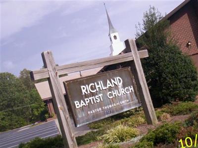 Richland Baptist Church Cemetery on Sysoon